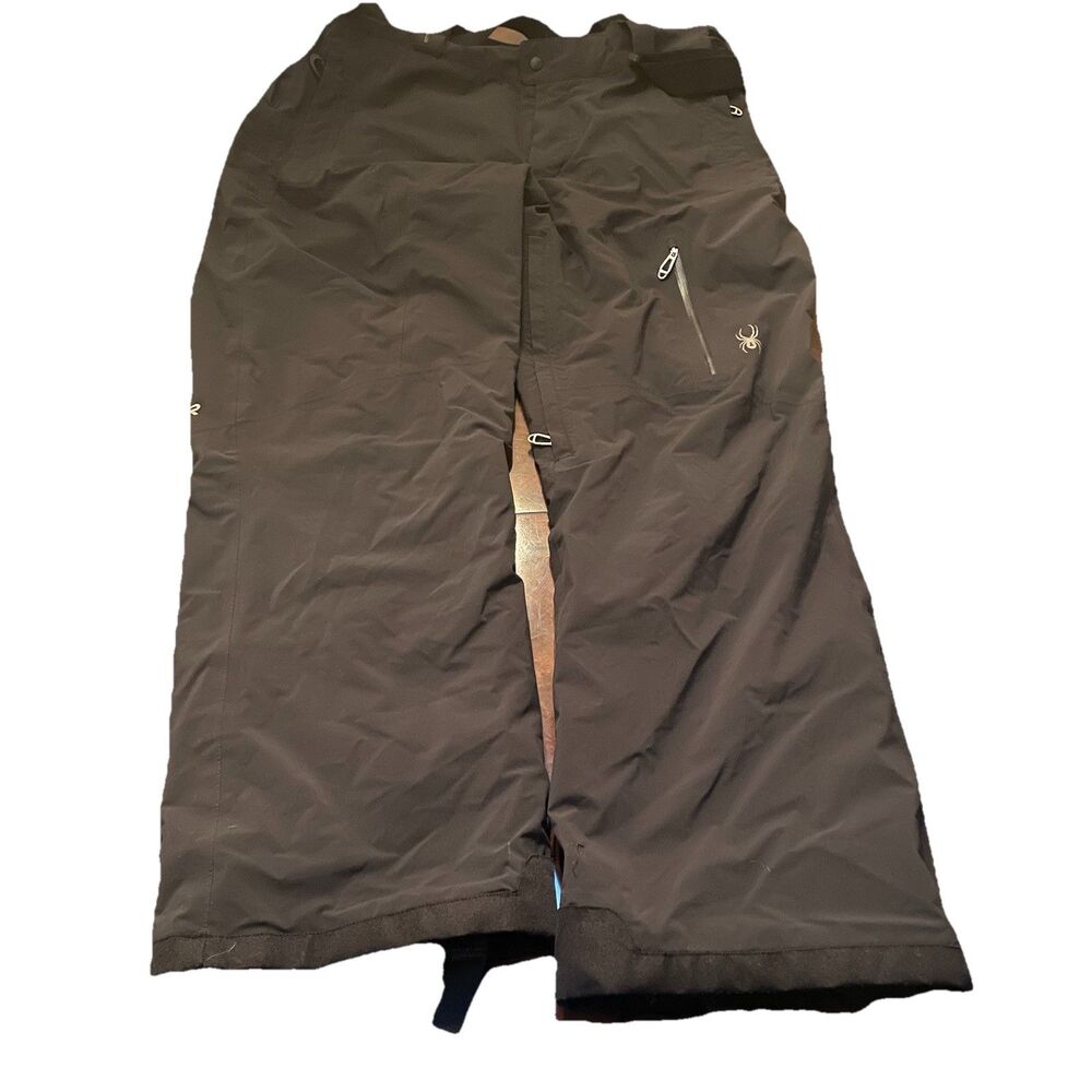 Spyder men’s XXL Ski Bib Pants Black Insulated Waterproof Snowboard Winter Snow